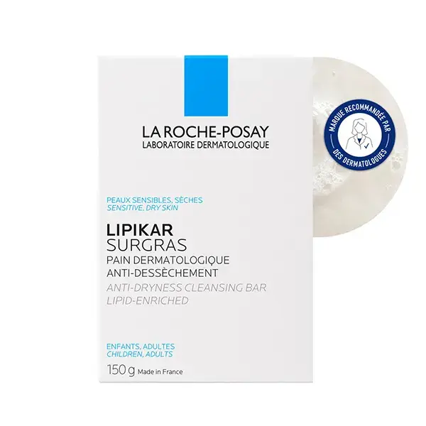 Sabonete de limpeza La Roche-Posay Lipikar Extra-Rico Anti-Ressecamento 150g