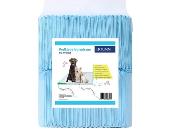 Bounn Hygienisk pute for dyr 60x90 cm, sugeevne opptil 700 ml | 50 stykker