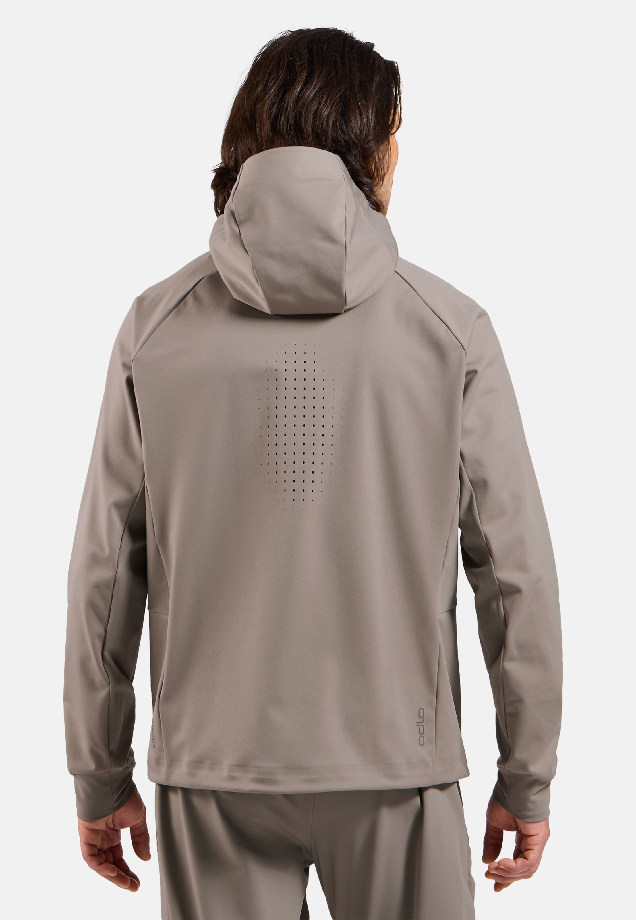 Winddichte Zeroweight X-Warm Langlaufjacke in cinder