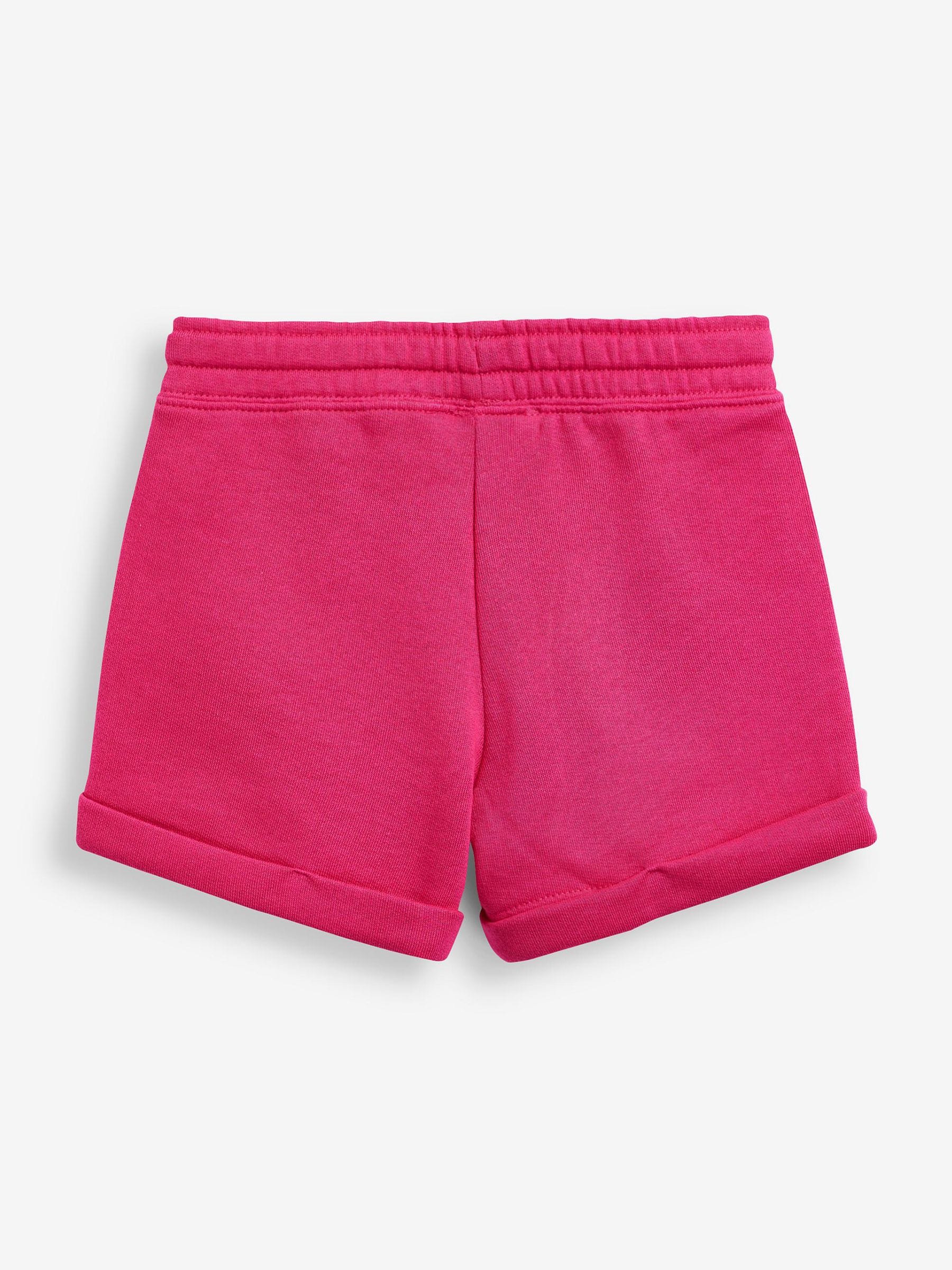 Donkerroze - Benetton 100% katoenen jersey shorts voor meisjes