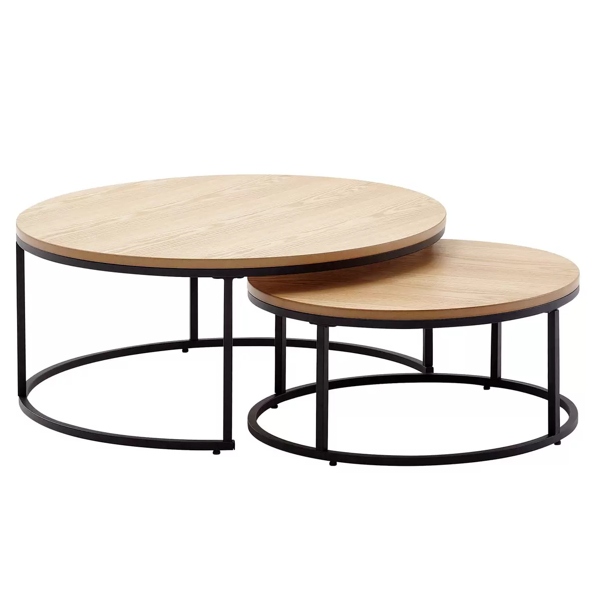 Couchtisch 2er Set Paros Eiche