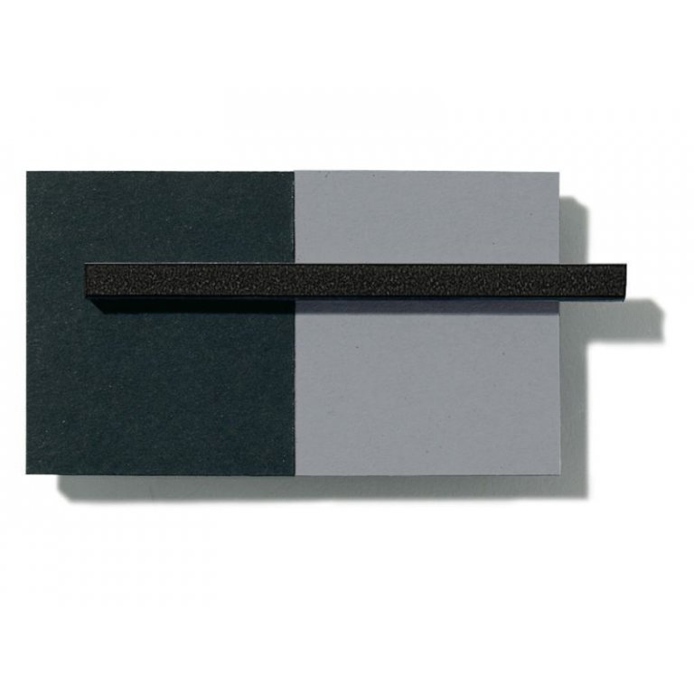 Foamboard schwarz/grau, schwarzer Kern
