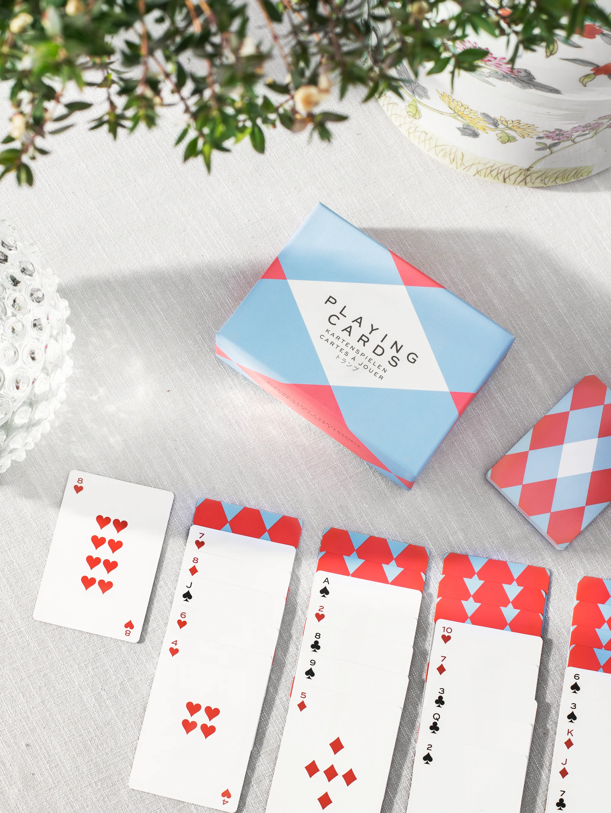 Printworks  Double Playing Cards - blå, rød