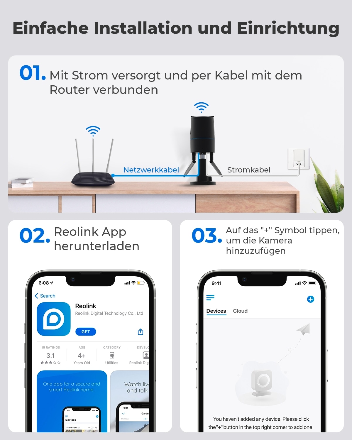 Reolink Überwachungskamera »W320-B WiFi-Outdoor« Aussenbereich