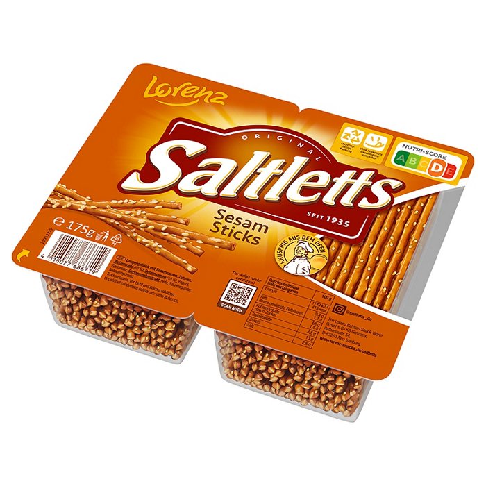 LORENZ Saltletts Sticks 175 g, Sesam