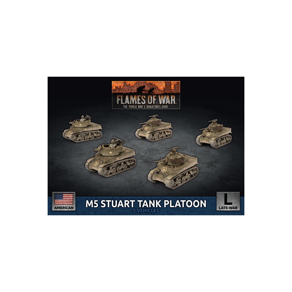 Flames of War -M5 Stuart Light Tank Platoon