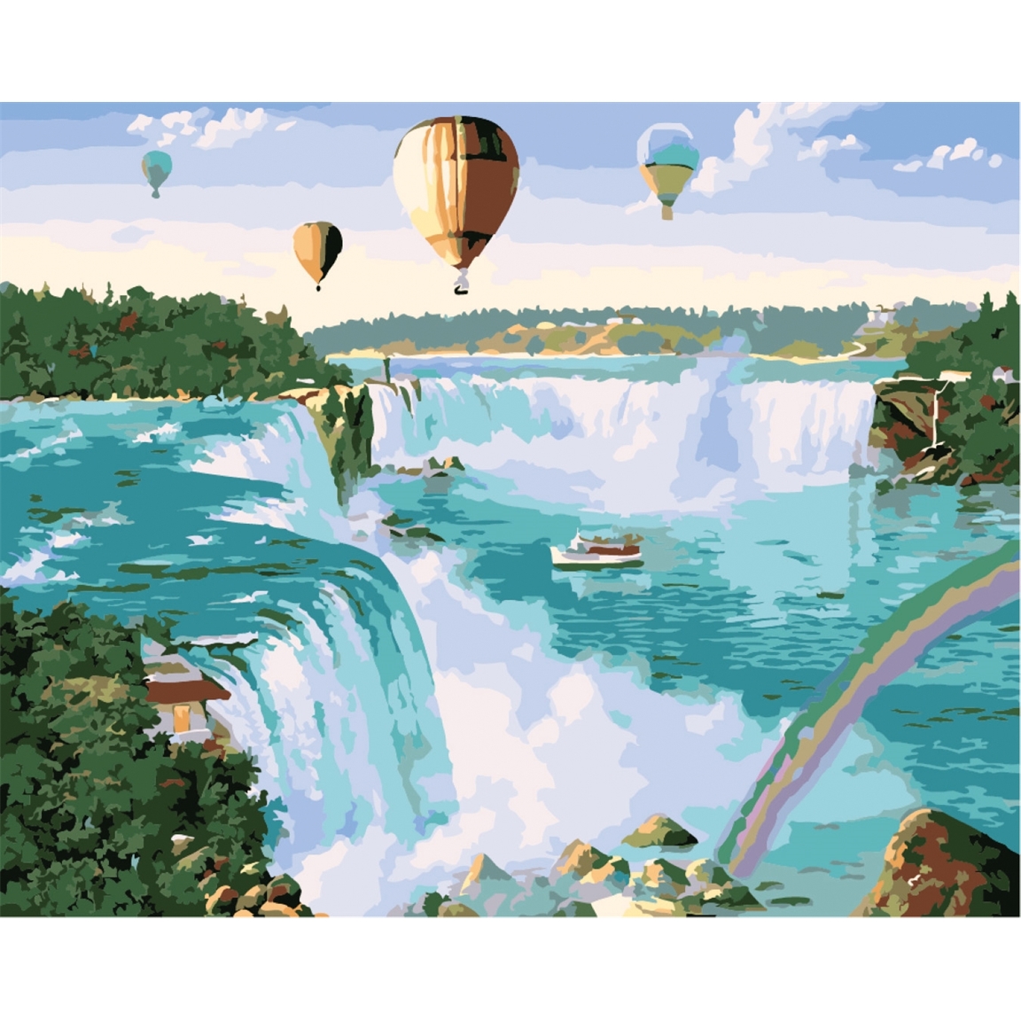 Peinture par numéros Rêve en montgolfière
