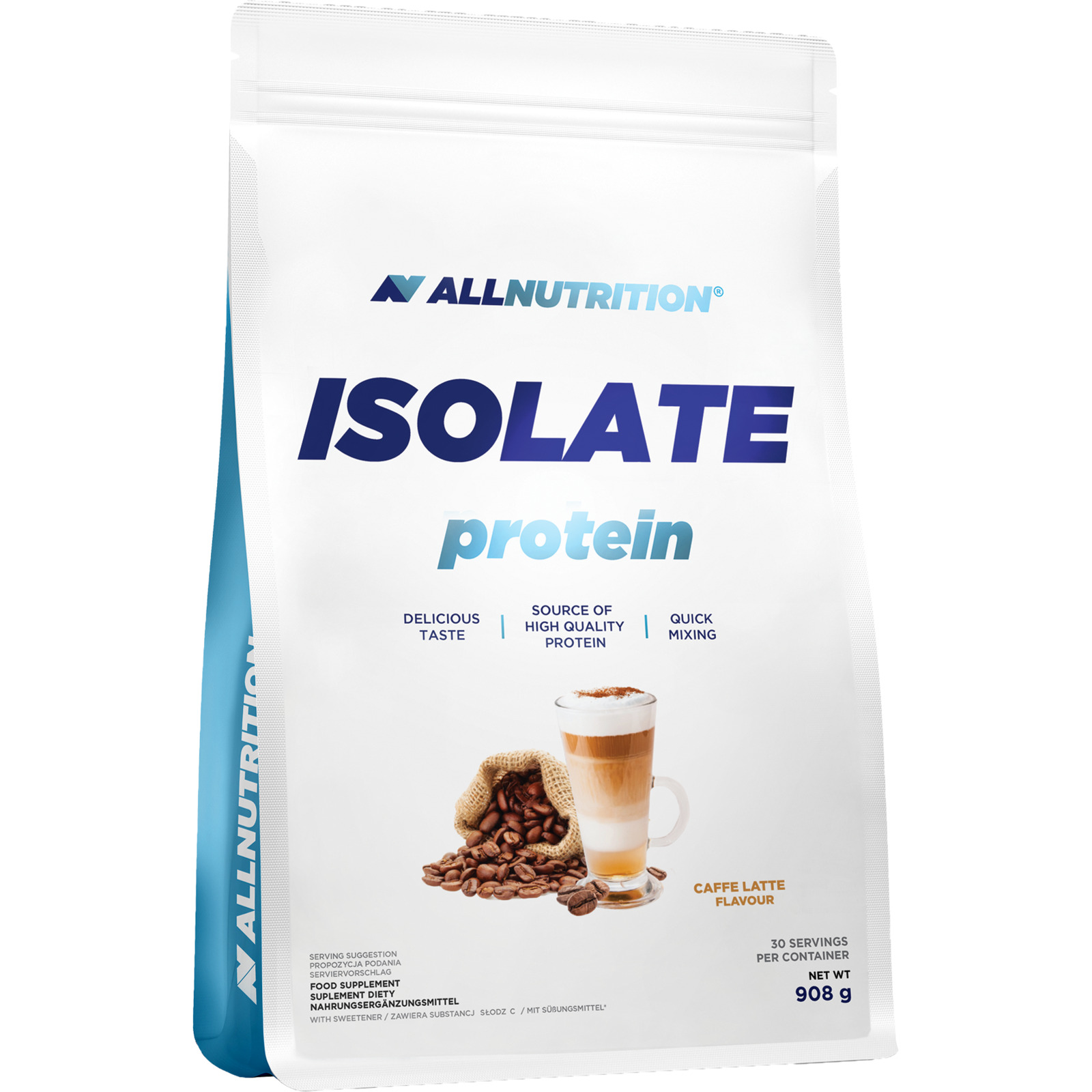 Allnutrition Isolate Protein Caffe Latte 908 g