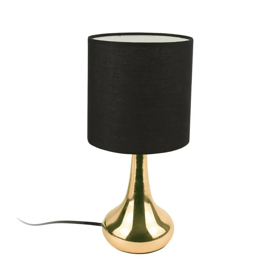 Home deco factory LED Tafellamp Elegance - goud - D15 x H33 cm