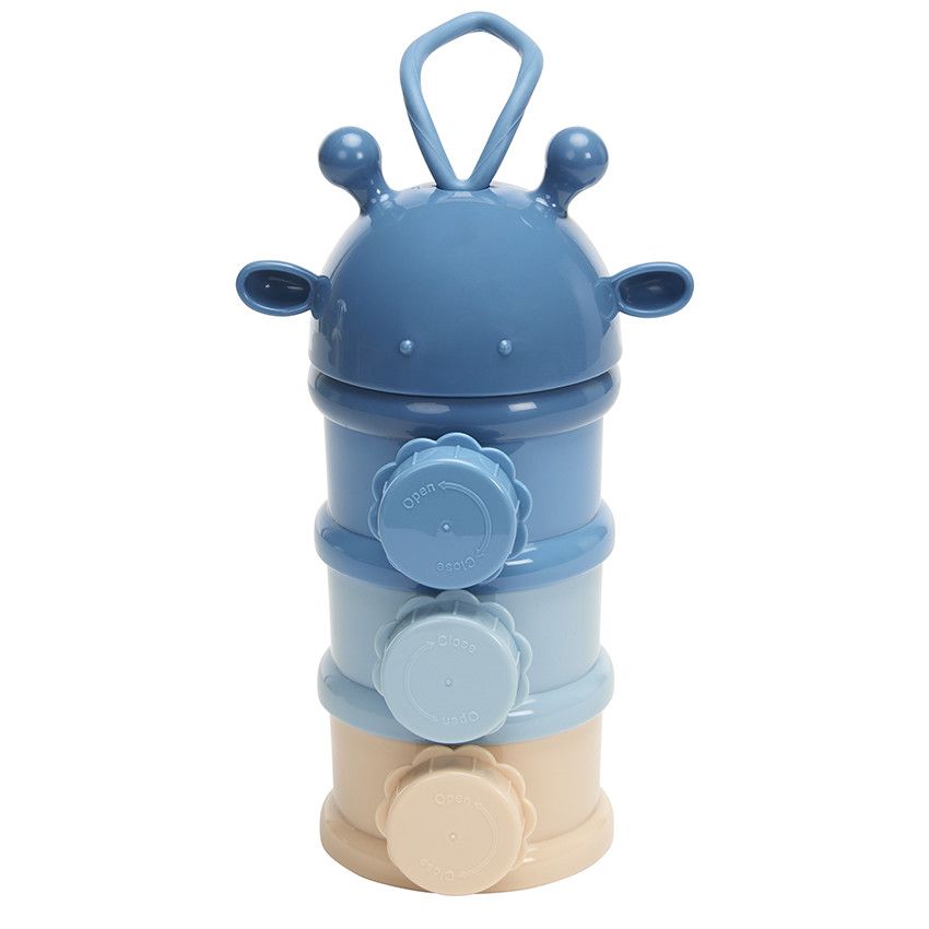 Boîte doseuse pour lait en poudre Mix'N'Match - Bleu - Ecru