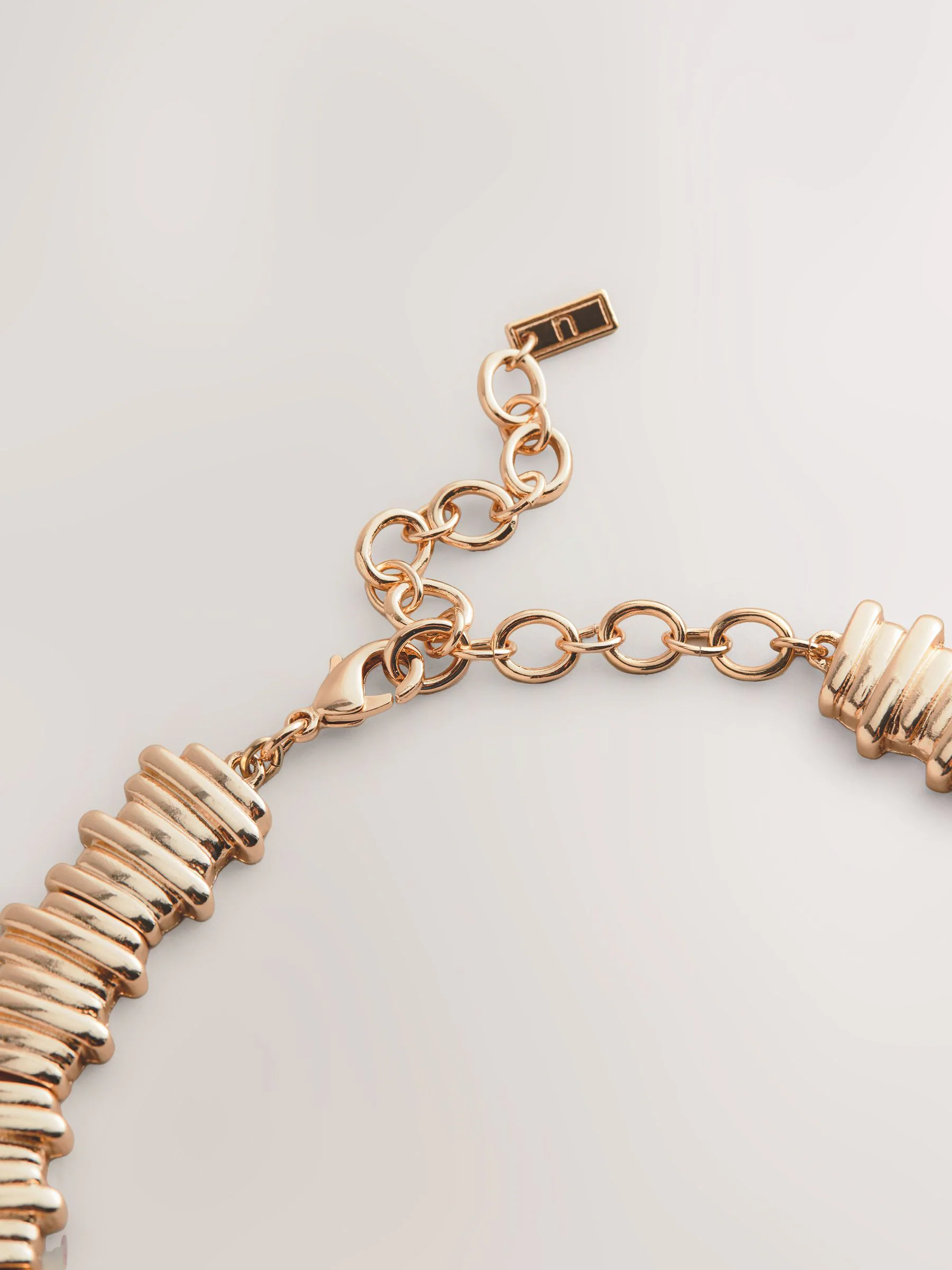 Goudkleurig - Ridged Collar Necklace