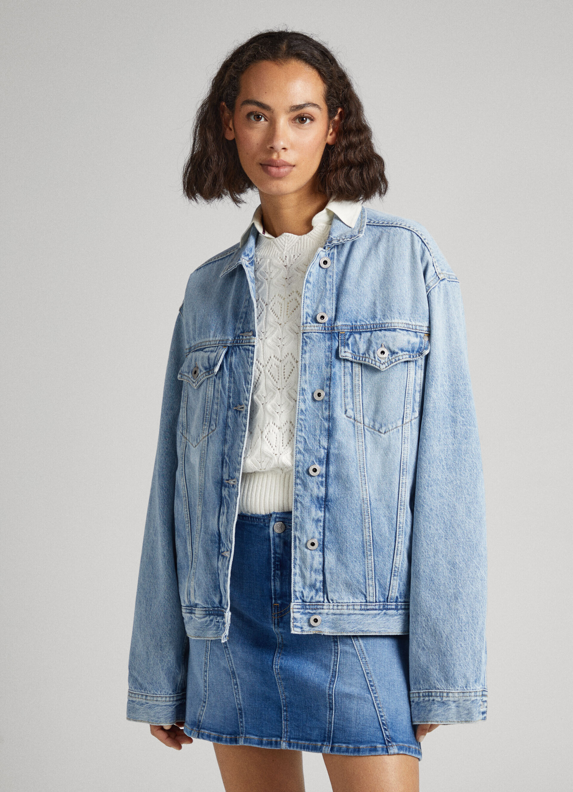 JAQUETA JEANS DE CORTE REGULAR - jeans