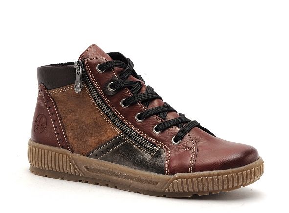 Rieker boots bottine plates femme n0721 multicolore