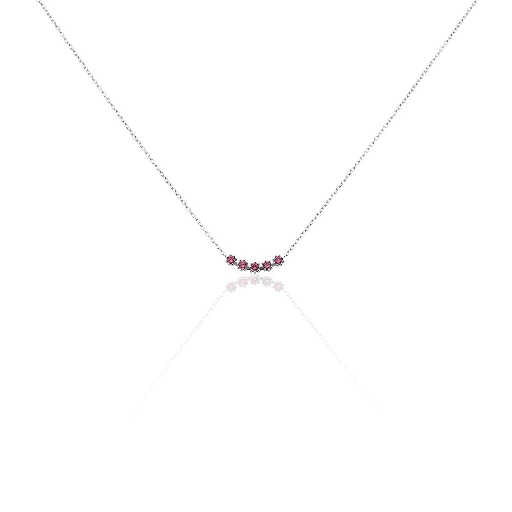 Collier Karrie Argent Blanc Oxyde De Zirconium