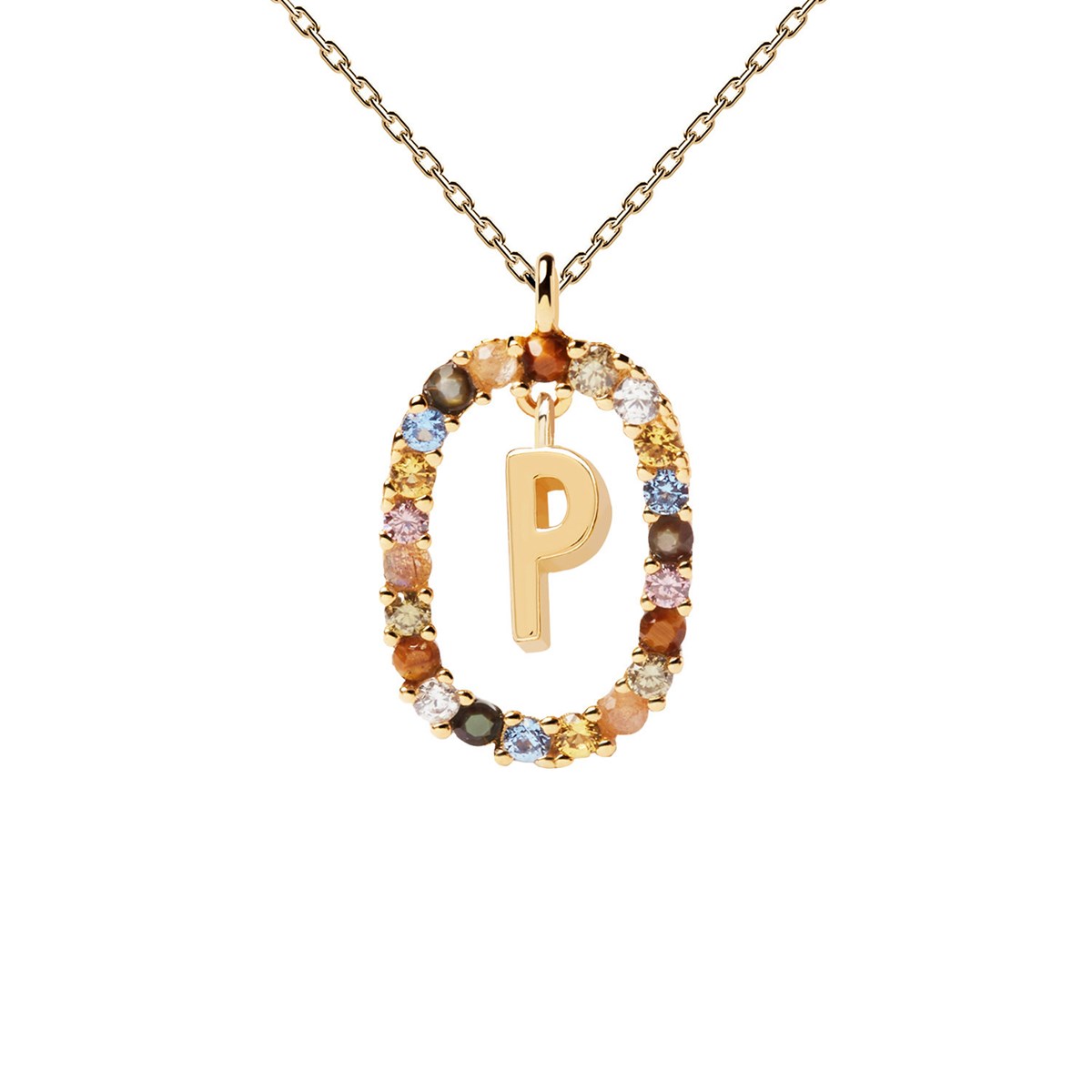 Collier PDPaola Lettre P plaqué orCollection NEW LETTERS