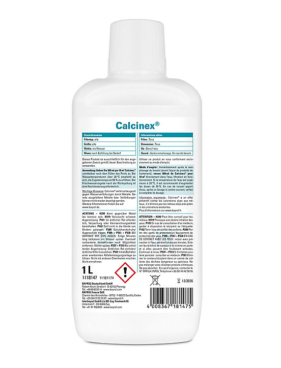 Prévention deu calcaire Bayrol Calcinex 1L