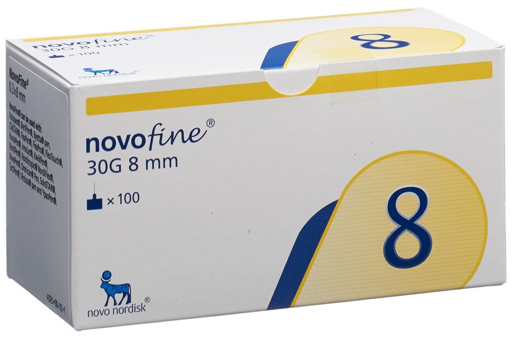 NOVOFINE Injektionsnadeln<br>100 Stück, 30G 8mm