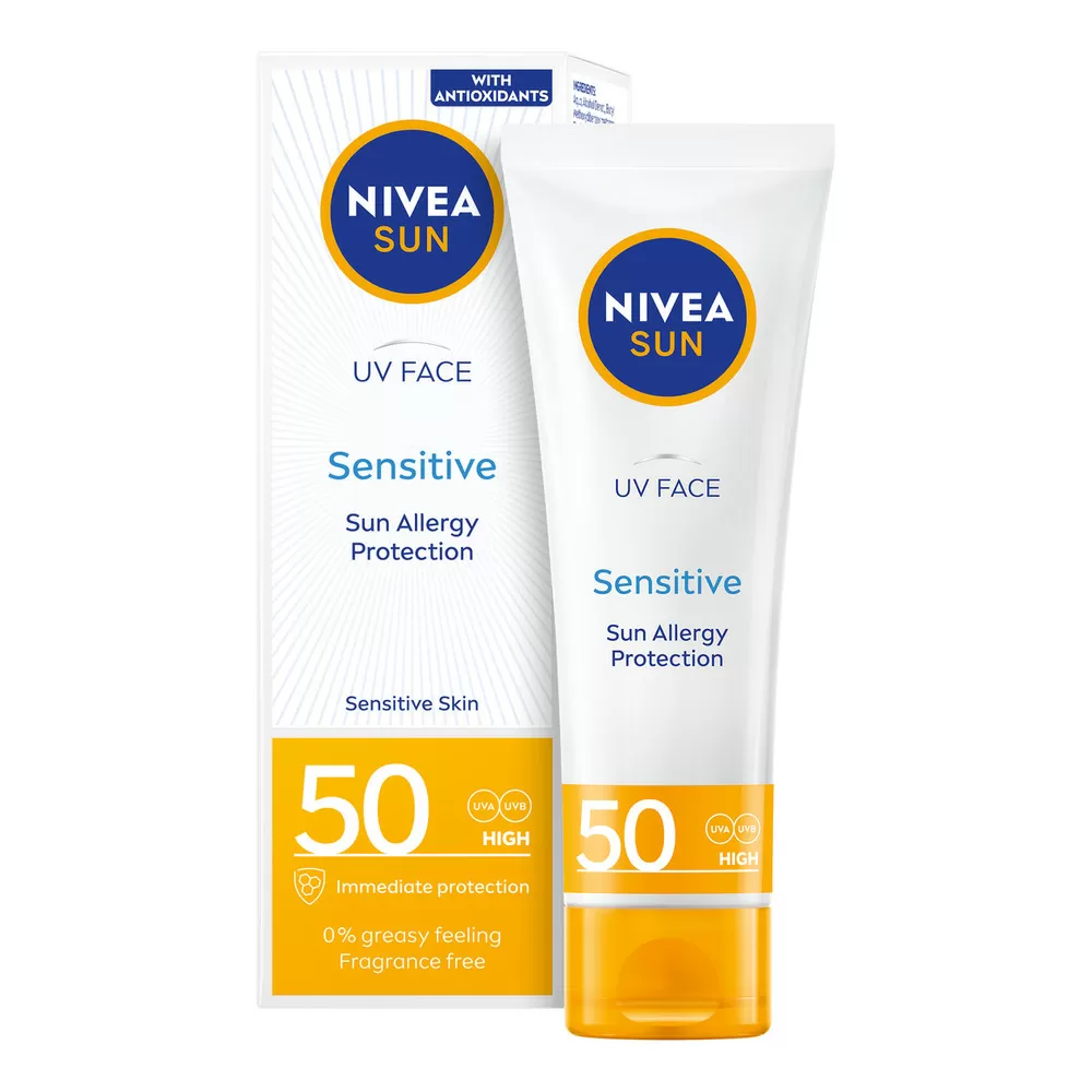 Nivea Sun Face Cream UV Sensitive SPF 50 - 50 ml.