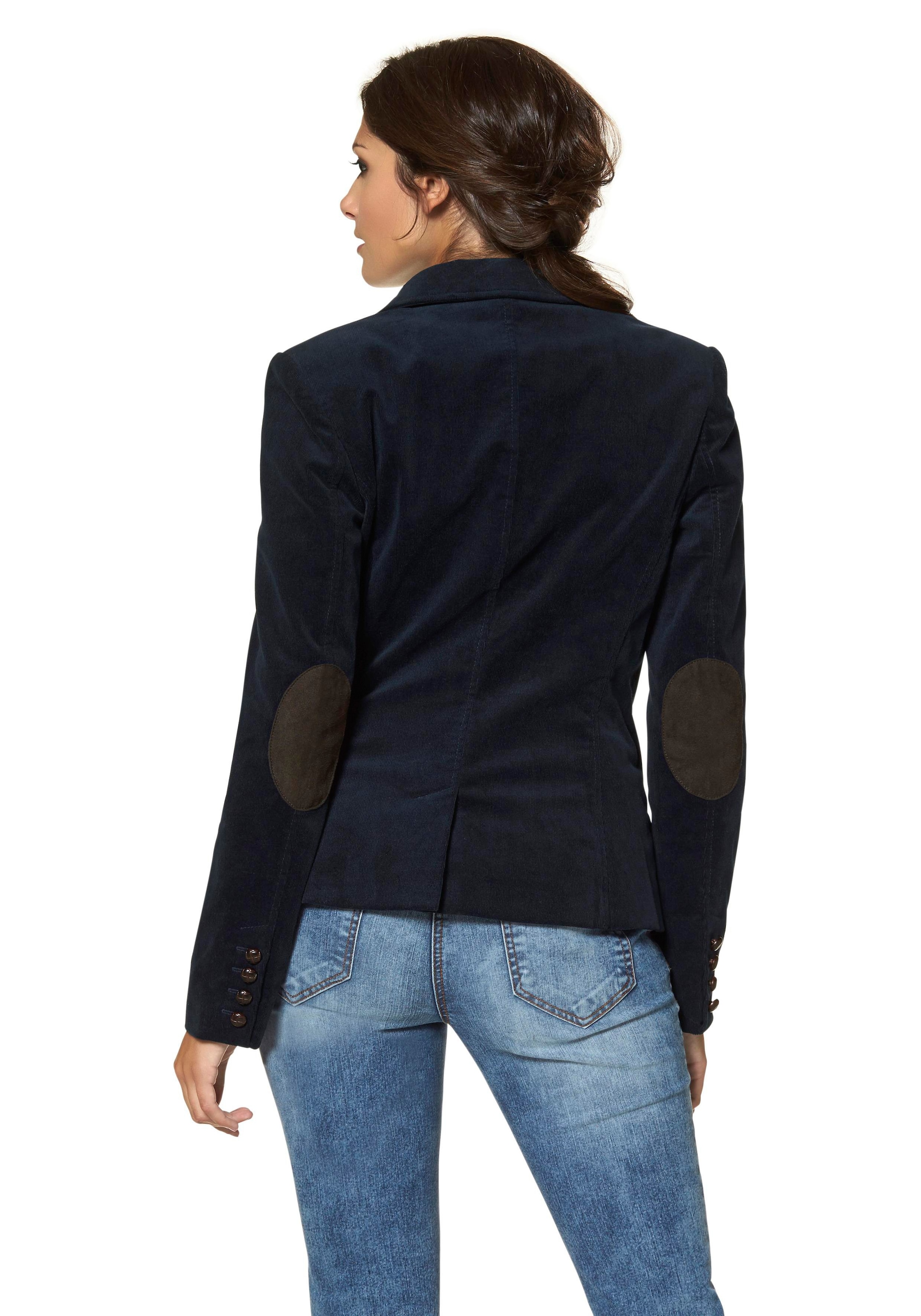 Aniston CASUAL Jackenblazer , mit Stoff-Einfassungen und Ärmelpatches