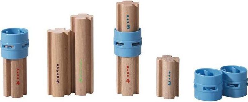 HABA - Kullerbü Marble Run - Expansion Set Columns - 10 units