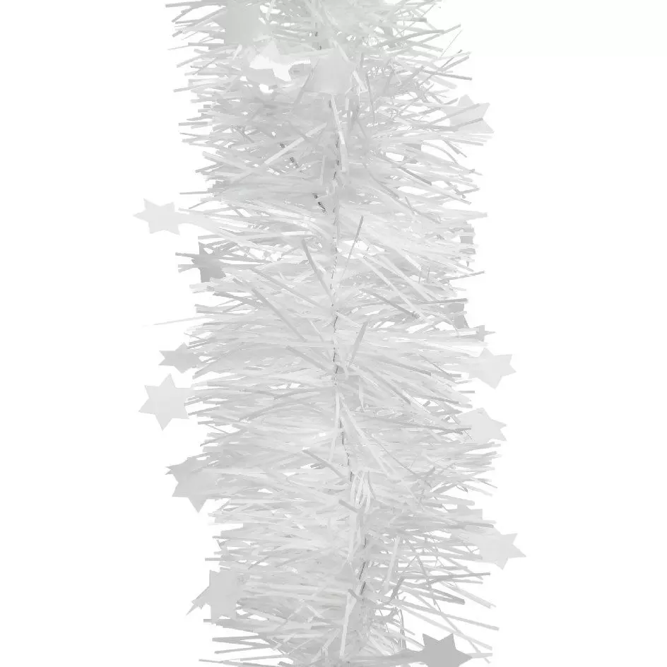 Guirlande de Noël (D10 cm) étoilée Alpine Blanc
