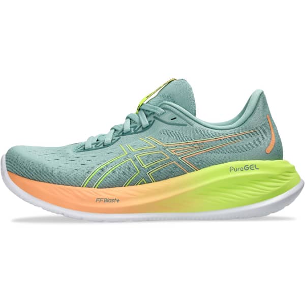 Chaussure running ASICS GEL-CUMULUS 26 PARIS W LIGHT CELADON/SAFETY YELLOW