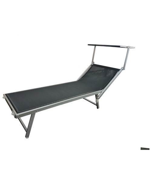 Bestgarden Loungestoel Nizza - Tuinmeubelen - 189x61x38 cm Antraciet