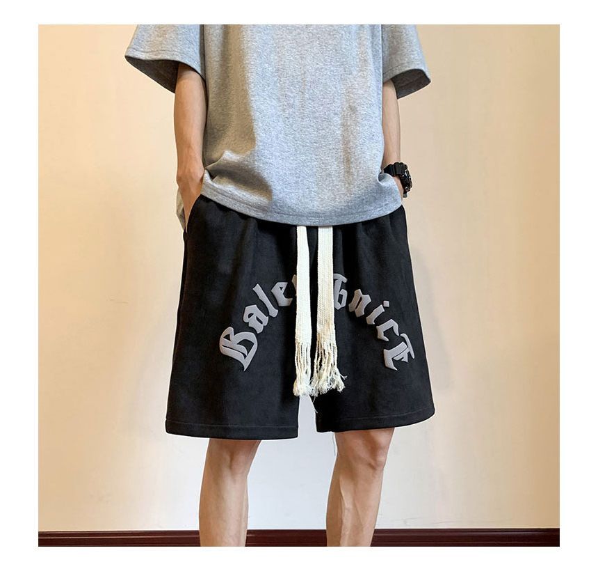 Breeson - Mid Rise Lettering Shorts