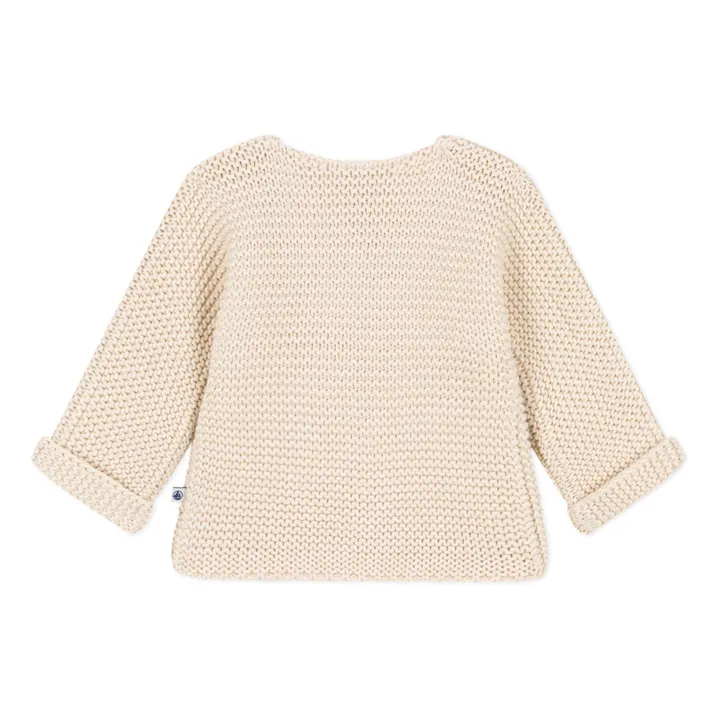 Petit Bateau Cardigan Point Mousse | Ecru