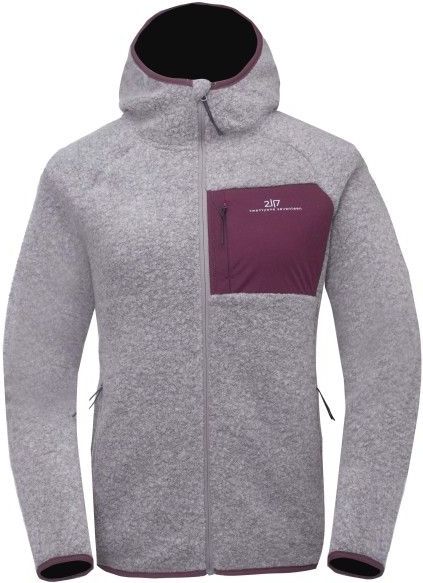 2117 of Sweden Womens Skord Pile Hoodie Wollen vest (Dames |grijs)