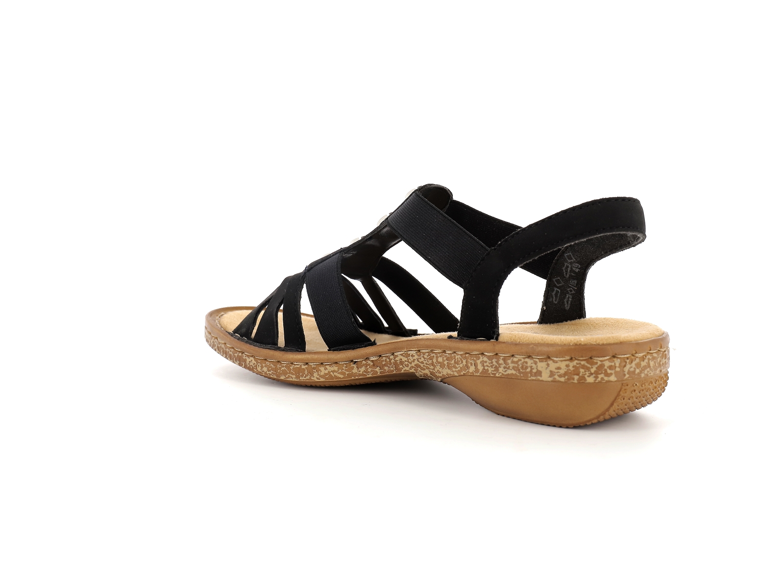 Rieker-62831 Synthétique Noir
