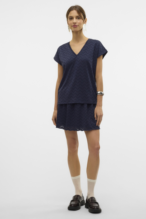 Vero Moda blauwe dames t-shirt