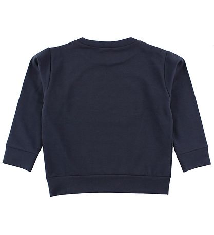 Young Versace Sweatshirt - Mattblau m. Silbernes Logo