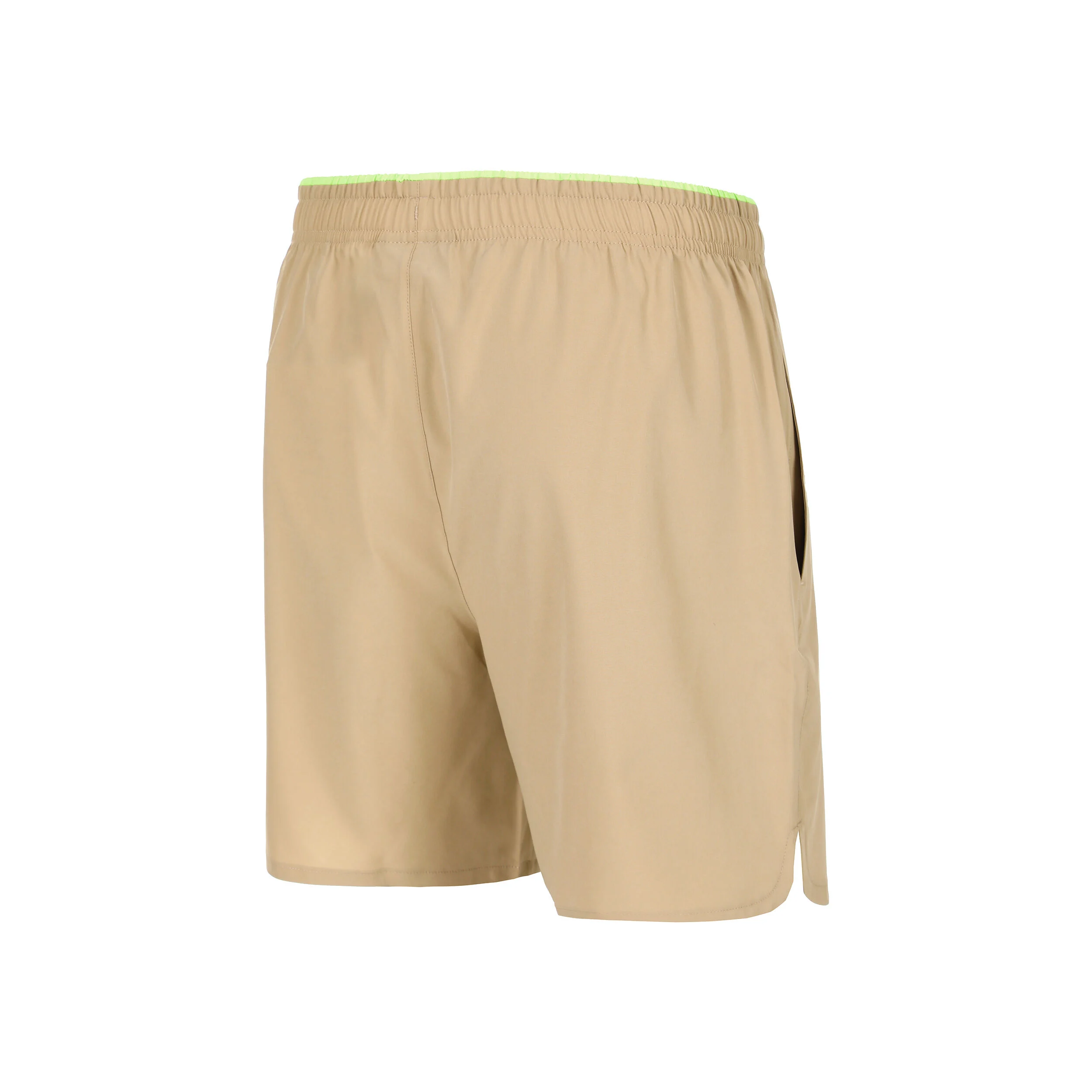Quiet Please Wild Slam Shorts Hommes - Beige , Vert Fluo