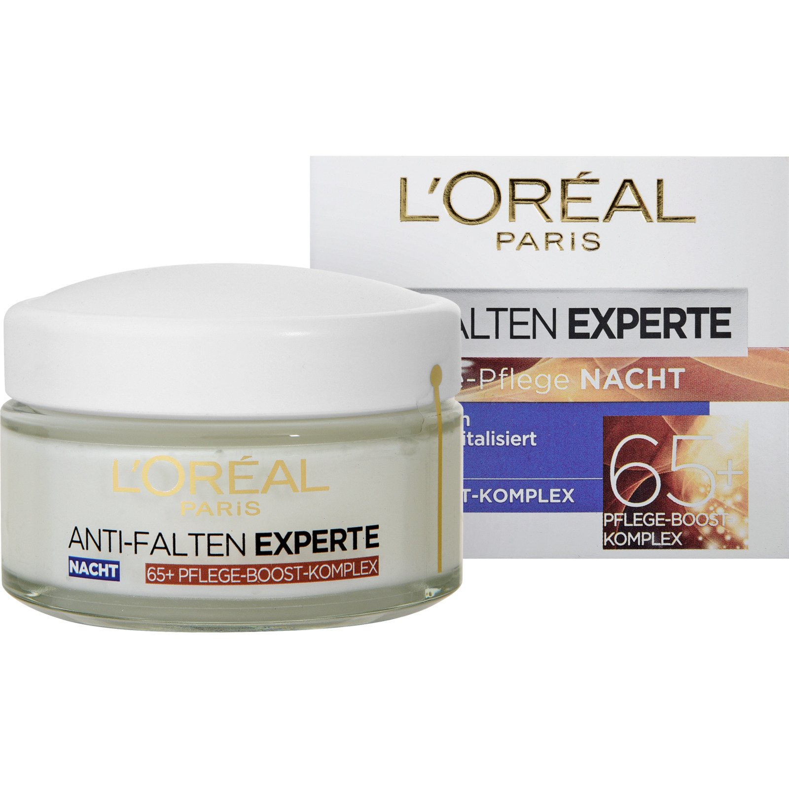 L’Oréal Anti-Falten Experte Stärkende Nachtpflege 65+ Pflege-Boost Komplex 50 ml