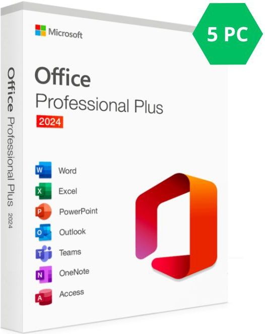 Microsoft Office 2024 Professional Plus - 5 Gebruikers