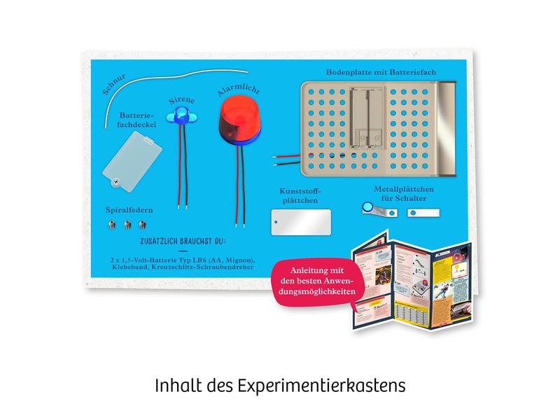Kosmos Experimentierkasten Elektro-Alarm Bausatz mit Warnlicht und Sirene