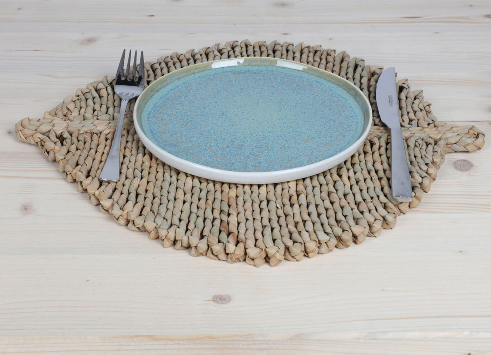 Geflochtenes Platzset Leaf 41x37cm