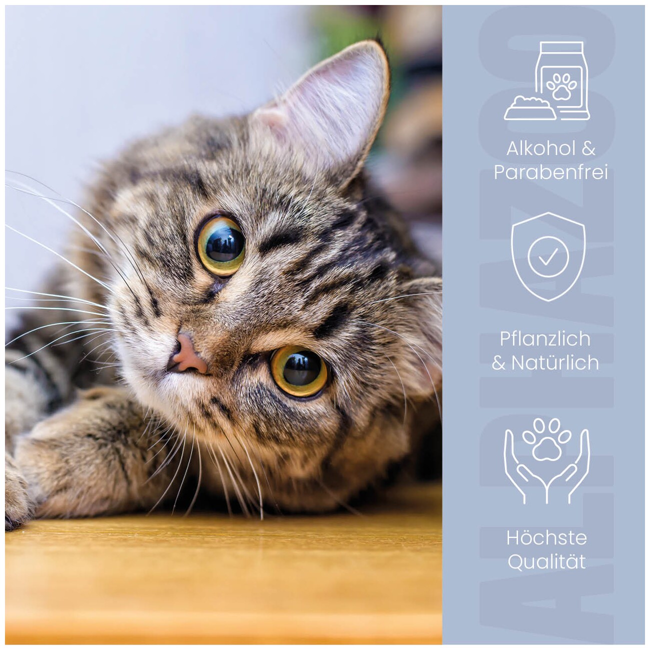 ALPHAZOO Lauscher-Auf Ohrenreiniger für Katzen I Ohrenpflege mit Kamille