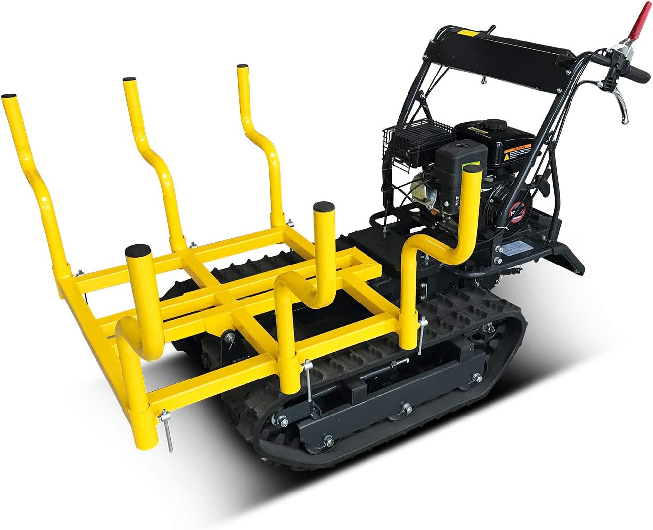 BAMATO Mini Raupendumper MTR-300H | Zuladung: bis 300 kg | 6,5 PS Leistung | 6 Vorwärts- und 2 Rükwärtsgänge | 110mm Bodenfreiheit| Schubkarre Minidumper Dumper