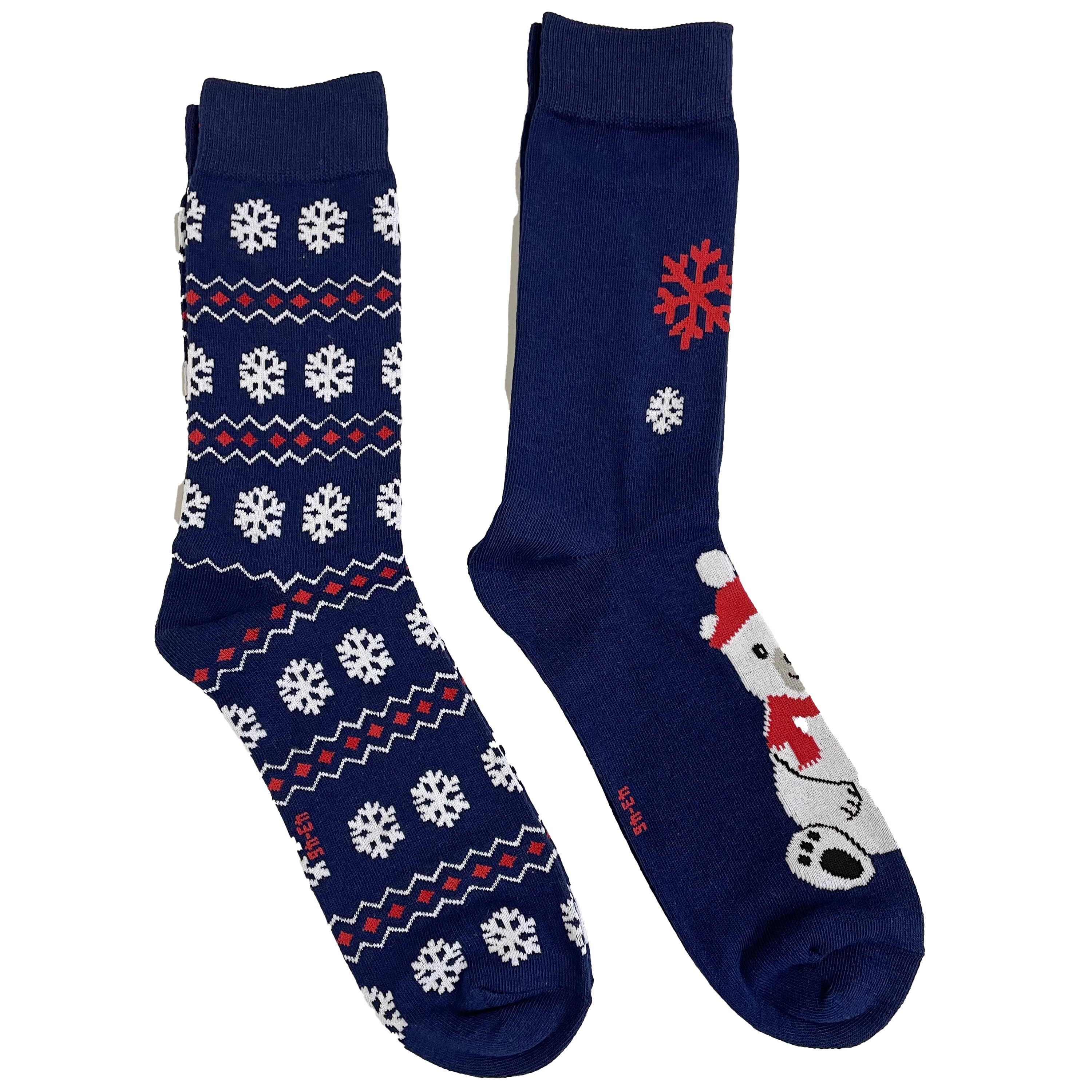 Herren Weihnachtssocken - Schneemann Gr. 39/42