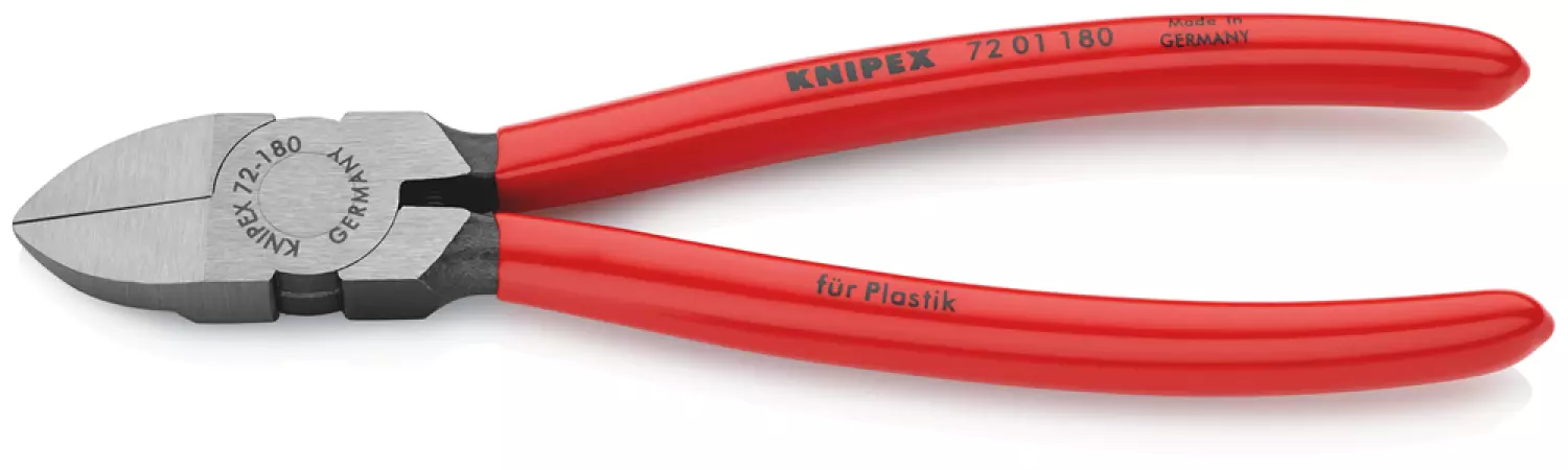 Knipex 7201180 Zijsnijtang voor kunststof - 180mm