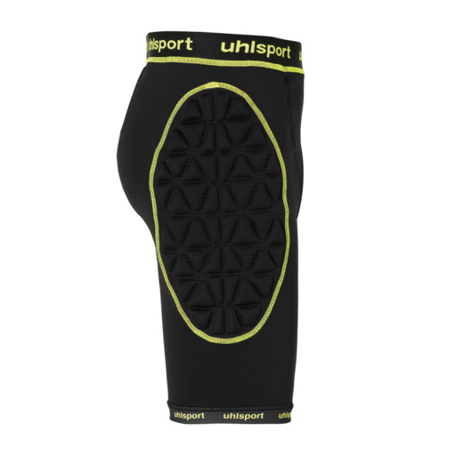 Calção acolchoado Bionikframe preto/amarelo fluorescente Uhlsport