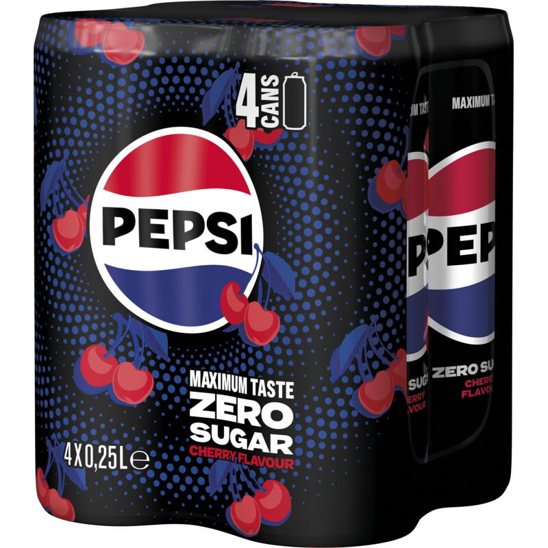 Pepsi Zero sugar cherry 4-pack