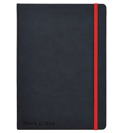 Oxford Notizbuch - Hart Etui - Gefüttert - A5 - Schwarz/Rot