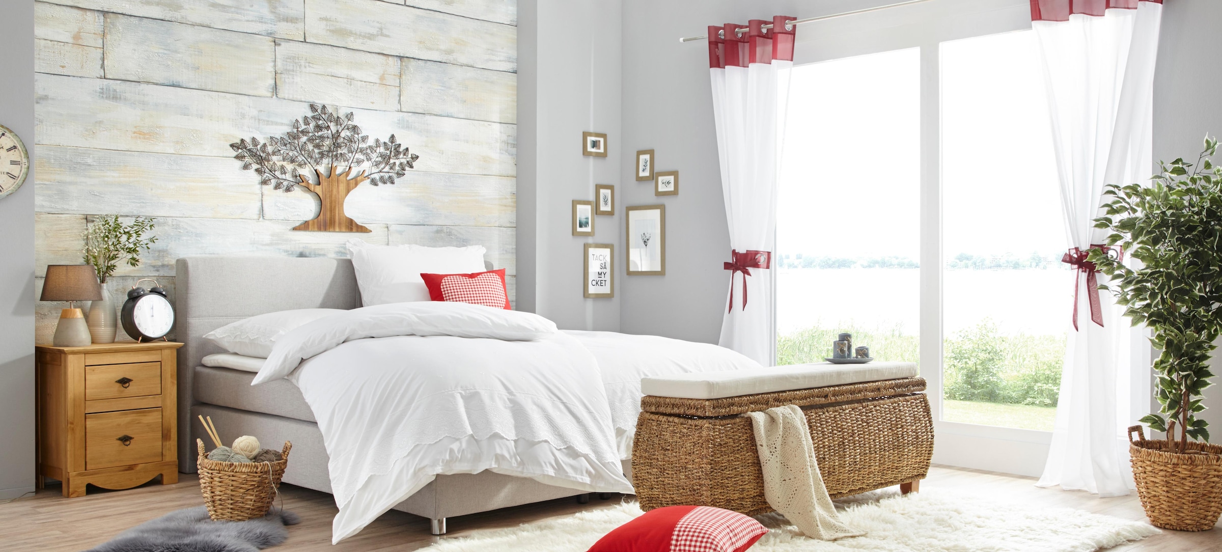 HOFMANN LIVING AND MORE Wanddekoobjekt »Baum« Materialmix aus Metall und Holz
