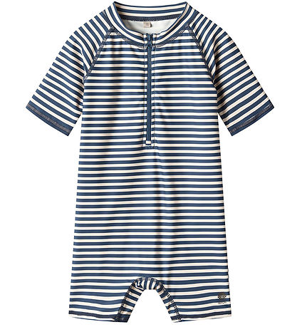 Wheat Bådeheldragter - UV40+ - Cas - Indigo Stripe