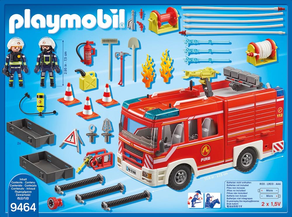 Playmobil® Konstruktions-Spielset »Feuerwehr-Rüstfahrzeug (9464), My Action Heroes« Made in Germany