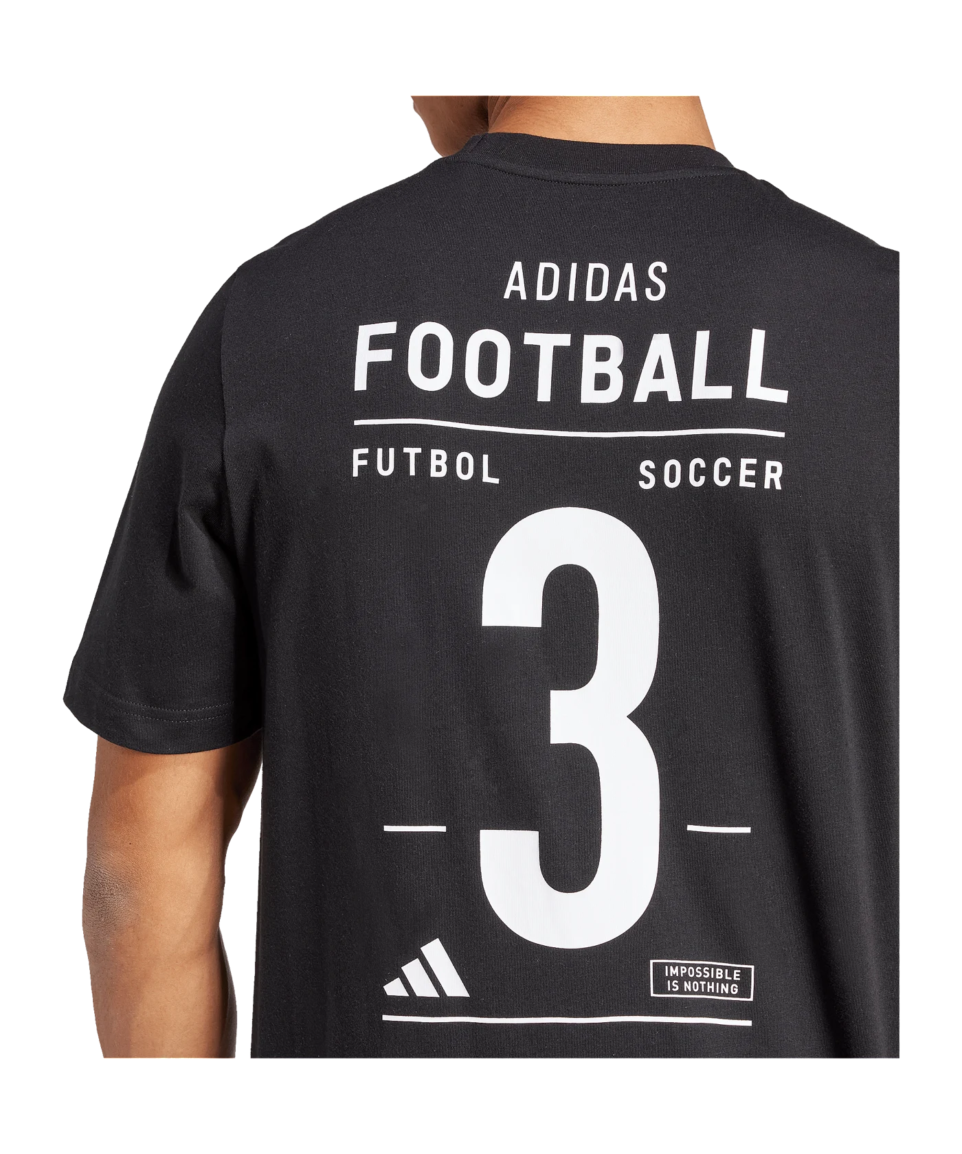 adidas Football Category Logo T-Shirt Schwarz