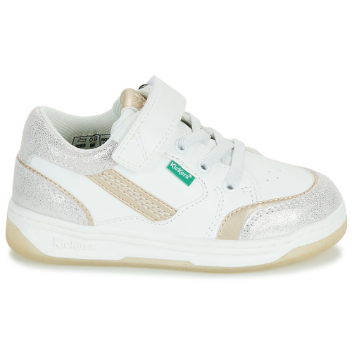 Kickers - KOUIC - Blanc / Doré